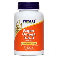 Super omega 3-6-9 NOW, kapsule (90 kapsul)