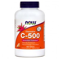 Vitamin C-500 NOW, žvečljive tablete (100 tablet)